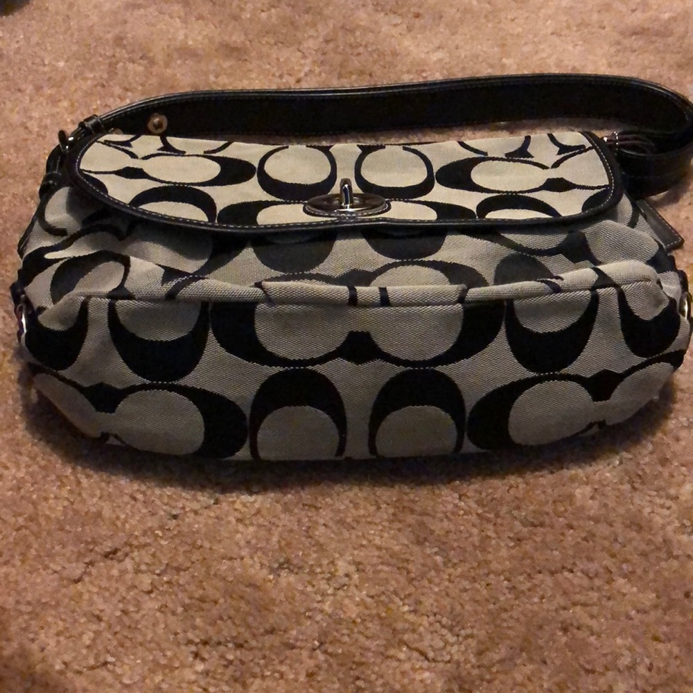 *SOLD* Coach Foldover Purse with Toggle Closure - Picture 3 of 6